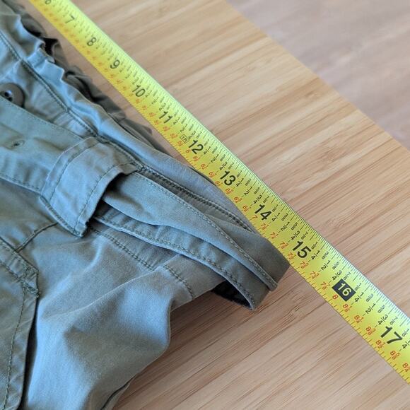 Alex Mill Green Cargo High Waist Cotton Relaxed Tapered Leg Pants, size 4 - Picture 7 of 10
